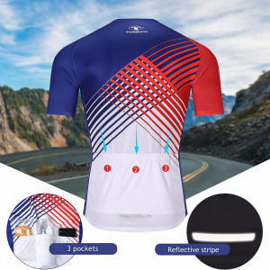 Costum pentru ciclism TOMSHOO, poliester, multicolor, marimea XL