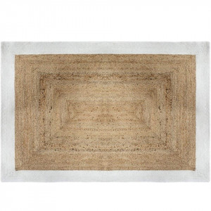 Covor Atmosphera Createur D'Interieur, iuta vegetala/bumbac, alb, 120 x 170 cm