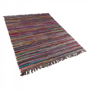 Covor Danca, bumbac, multicolor inchis, 160 x 230 cm