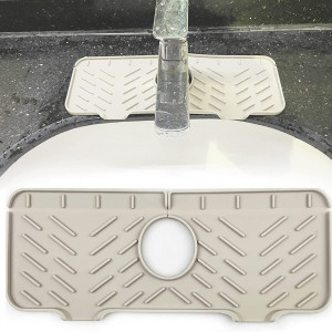 Covoras pentru robinet SEAHUI, silicon, gri, 27 x 14 cm