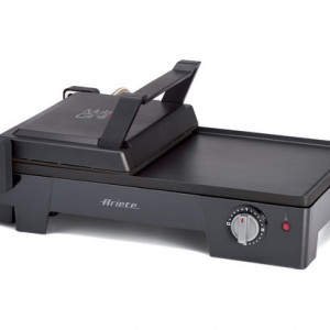 Gratar electric Ariete 1916 3 in 1, 2200 W, 60x25 cm, 3 suprafete de gatire, negru