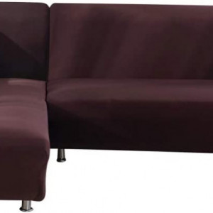 Husa de protectie pentru canapeaua extensibila Papasgix, panza, visiniu, 185 x 230 cm