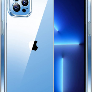 Husa de protectie telefon Eiselen, pentru iPhone 13 Pro, 6.1 inch, poliuretan termoplastic, transparent