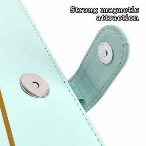 Husa pentru jurnalul de maternitate PillyBalla, piele ecologica, albastru deschis/auriu, 30,9 x 20,9 cm