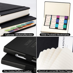 Jurnal profesional 2022-2023 Artfan, hartie/piele, negru