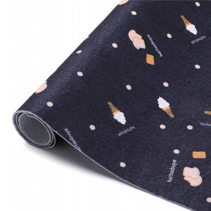 Mocheta LC&TEAM, textil, albastru inchis, 45 x 300 cm