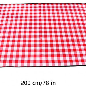 Patura pentru picnic Smilbaley, PVC, roz/alb, 150 x 200 cm