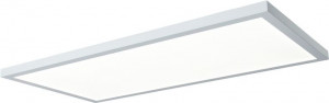 Plafoniera Olaria, metal/sticla, alba, 30 x 6 x 30 cm, 35w