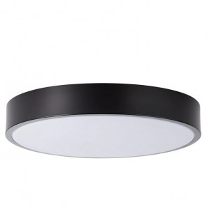 Plafoniera Slimline, metal/plastic, neagra, 7 x 33 cm, 12w
