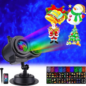 Proiector cu 2 capete K-Bright, LED, ABS, negru, 14 x 32 cm