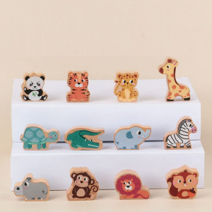 Puzzle pentru copii Goorder, lemn, multicolor