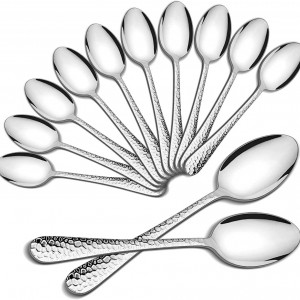 Set de 12 linguri HaWare, otel inoxidabil, argintiu, 20 x 4 cm