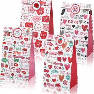 Set de 12 pungi pentru cadouri Kesote, hartie, multicolor, 22, 3 x 12 x 8 cm