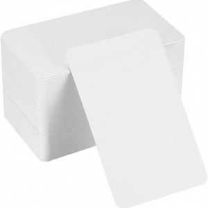Set de 150 cartonase pentru carti de vizita/etichete Tomoyuki, hartie,alb, 8,9 x 5,2 cm