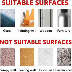 Set de 2 foi cu autocolante de perete cu flori AnFigure, vinil, multicolor, 133.1 X 110cm)