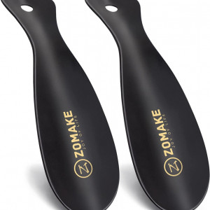 Set de 2 incaltatoare ZOMAKE, otel inoxidabil, negru/auriu, 19 cm