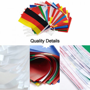 Set de 32 steaguri TIANHOO, poliester, multicolor, 21 x 14 cm / 10 m