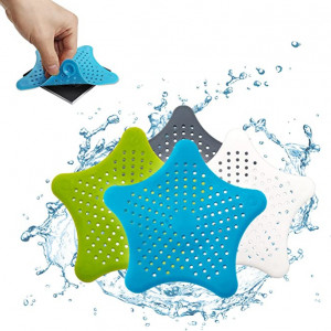 Set de 4 filtre de chiuveta ENXINYI, silicon, multicolor, 13 x 13 cm