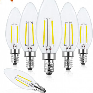 Set de 6 becuri BOOHENKA, LED, E14, 4W