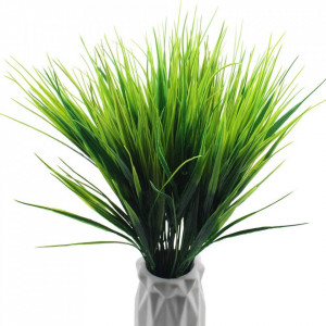 Set de 6 fire de grau artificial LumenTY, plastic, verde, 36 cm