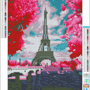 Set de pictura cu diamante Sealeffort, panza/rasina, multicolor, 30 x 40 cm