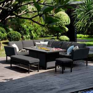 Set lounge Padowski, 4 piese, negru