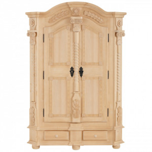 Sifonier Teisendorf Premium Collection by Home Affaire, lemn masiv, natur deschis, 187 x 137 x 60 cm