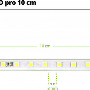 Banda LED Hageman, alb rece, 8 m