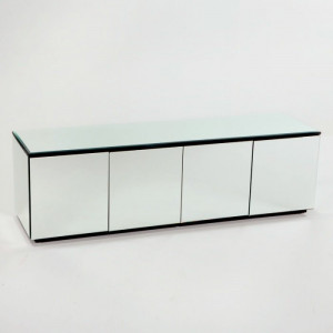 Bufet Bauder, lemn/ sticla, 57 x 182 x 50 cm