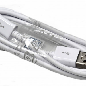 Cablu de reincarcare USB/Micro USB original Samsung, incarcare rapida, alb, 1 m