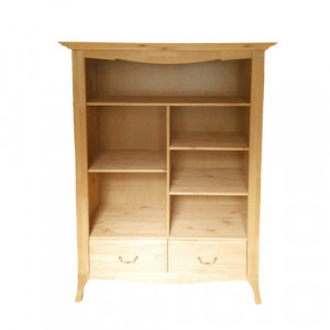 Comoda inalta 2SK Home Affaire, lemn masiv, natur, 148 x 114 x 40 cm