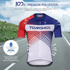 Costum pentru ciclism TOMSHOO, poliester, multicolor, marimea XL
