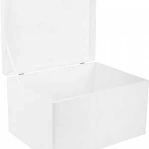 Cutie de depozitare Creative Deco, alb, lemn, 40 x 30 x 24 cm