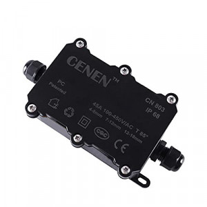Cutie de jonctiune 10Gtek, plastic, 2 cai, interval cablu 3 ~ 6.5 mm,120 x 70 x 48 mm