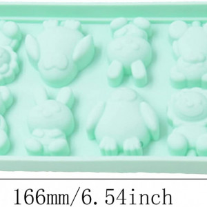 Forma pentru bomboane/acadele Yyuezhi, silicon, verde, 10,8 x 16,6 cm