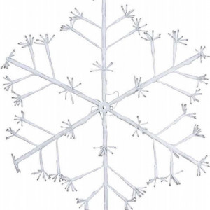 Fulg de nea Karll, LED, alb, 80 cm