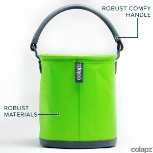 Galeata pliabila Colapz, plastic, verde, 9 L