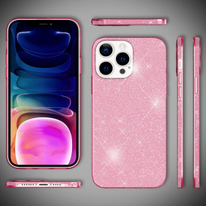 Husa de protectie pentru iPhone 13 PRO Nalia, silicon, roz, 6,1 inchi