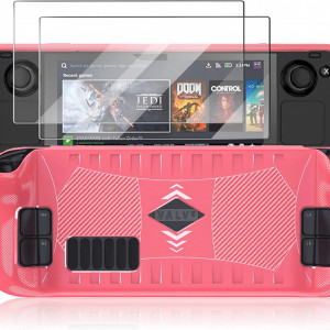 Husa de protectie pentru Steam Deck, TPU, roz