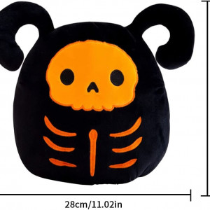 Jucarie de plush LJINPIN, negru/portocaliu, 28 x 28 cm