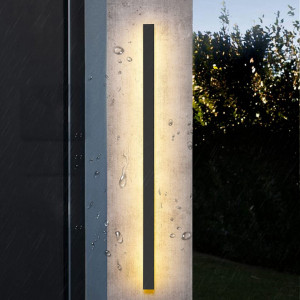Lampa de perete pentru exterior HMAKGG, aluminiu/acrilic, LED, 3000K, 38 W, 120 cm