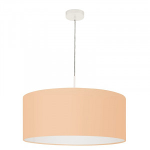 Lustra tip pendul Pasteri V, metal/textil, albe, 53 x 110 x 53 cm, 60w