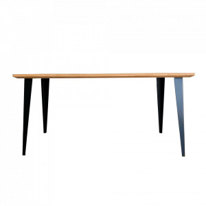 Masa de living Home Affaire, lemn/ metal, natur/ negru, 74 x 160 x 80 cm