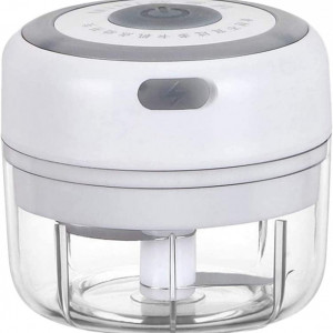 Mini tocator electric Monland, alb, plastic/otel inoxidabil, 11 x 9 x 9 cm