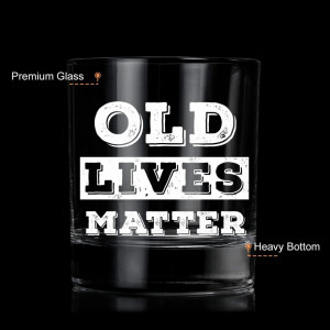 Pahar pentru whisky Lighten Life, sticla, transparent/alb, 9,9 x 8,1 cm, 360 ml