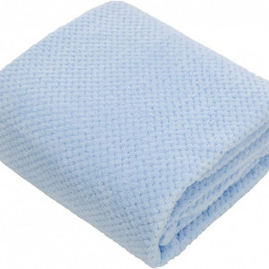 Patura pentru bebelusi MINIMOTO, textil, albastru, 70 x 140 cm