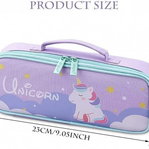 Penar cu unicorn Ropniik, poliester, multicolor, 23 x 9,5 cm