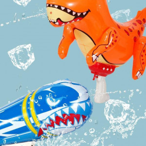 Pistol cu apa XiXiRan, model dinozaur, ABS, multicolor, 49 x 57 cm