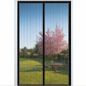 Plasa pentru insecte LAIWOO, fibra de poliester, negru, 80 x 210 cm