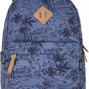 Rucsac unisex SAMGOO, panza, albastru/negru/maro, 41,5 x 32,5 x 15,5 cm
